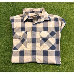 Vertx shirt mens extra large blue white guardian lined quick dry buffalo plaid 2